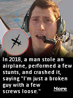 Richard Russell spent his final moments alone, sick and disoriented, cracking jokes and apologizing as he flew a stolen plane he knew wasn�t coming back. In August 2018, a Horizon Air ground service agent clocked in and took off from Seattle-Tacoma International Airport in a Bombardier Q400. For over an hour, he spoke with air traffic controllers who urged him to land before he deliberately crashed on Ketron Island.